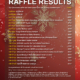 Christmas Raffle Results 2025